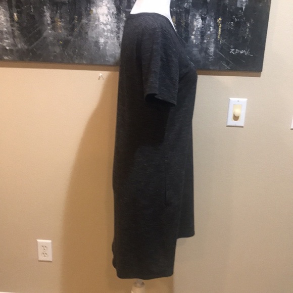 32 Degrees Short Sleeve Heather Gray and Black Dress with Pockets-Size Medium - Picture 3 of 11